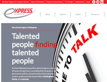 Tablet Screenshot of express-recruitment.co.uk